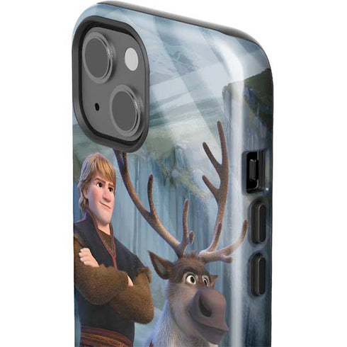 Disney Frozen II Kristoff and Sven iPhone 15 Impact Case